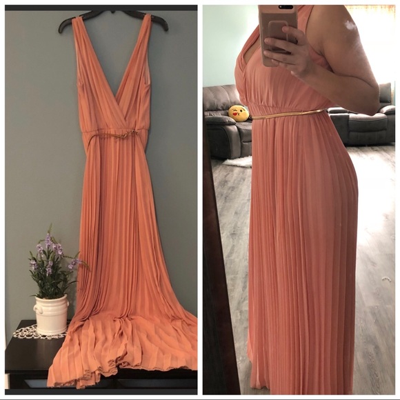 Katia long peach dress - Picture 3 of 8
